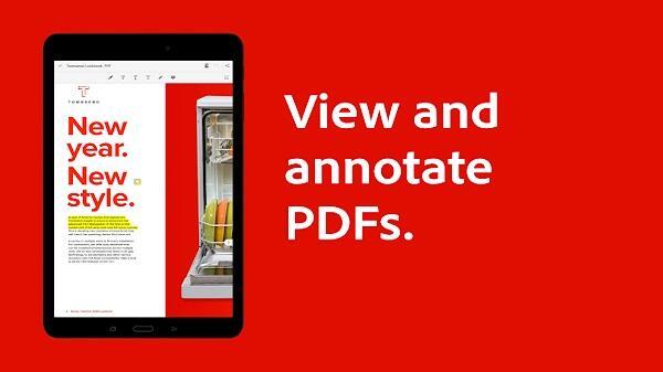 Adobe Acrobat Reader für PDF स्क्रीनशॉट 1