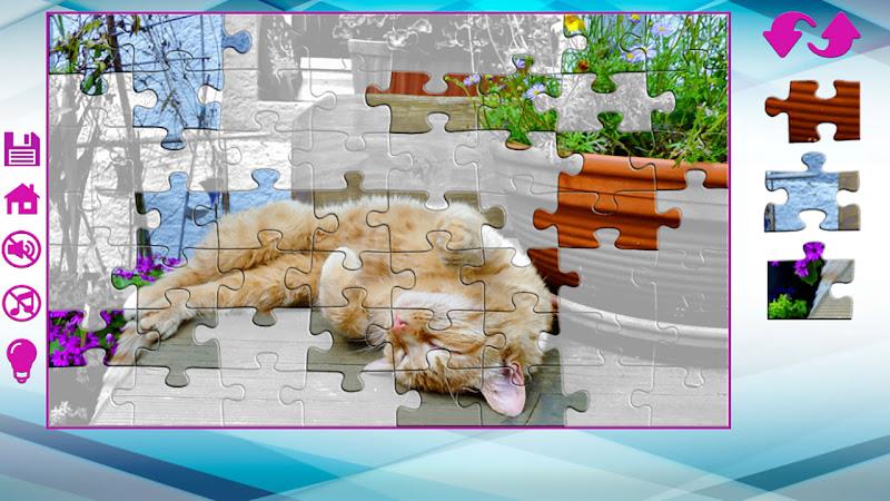 Big puzzles with cats ဖန်သားပြင်ဓာတ်ပုံ 2