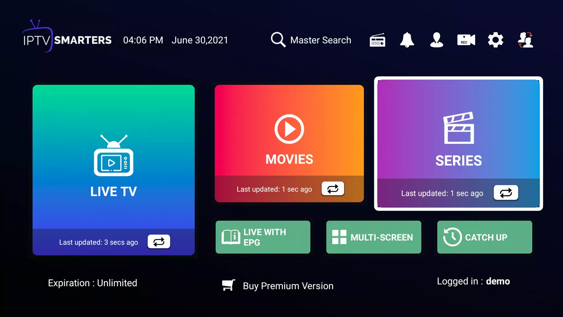 IPTV Smarters Pro Ảnh chụp màn hình 0