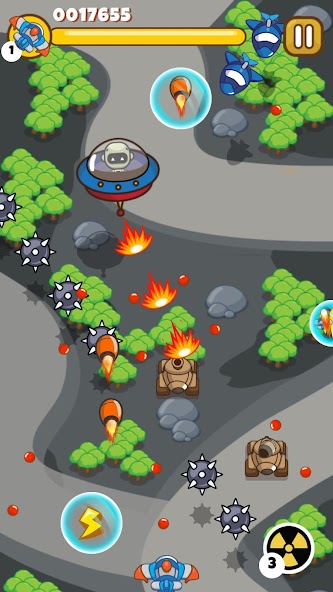Sky Raiders - Battle Wars Mod Ekran Görüntüsü 0
