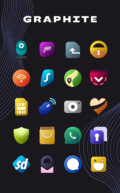 Graphite Icon Pack Mod应用截图第2张