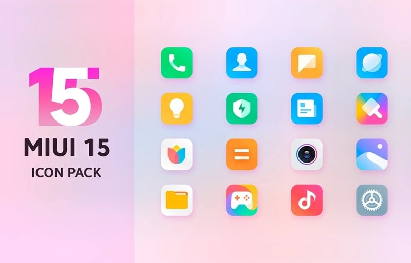 Mi15 Icon Pack Ảnh chụp màn hình 0