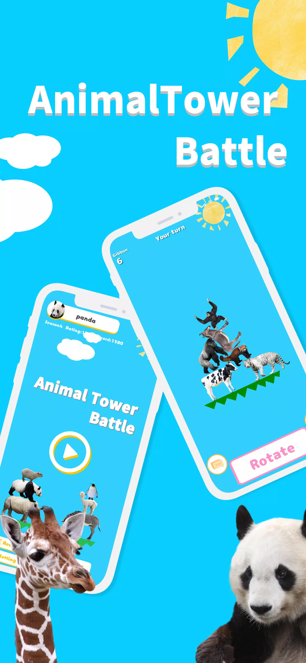 Animal Tower Battle Ekran Görüntüsü 0