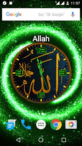 Allah Clock Live Wallpaper Tangkapan skrin 2