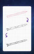 How to draw rockets by steps Ekran Görüntüsü 3