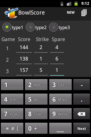 Schermata BowlScore 10 0