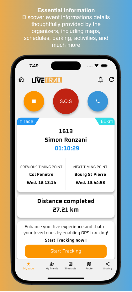 LiveTrail Tangkapan skrin 1