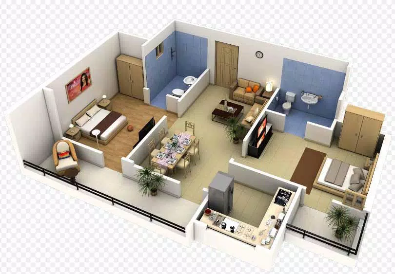 3D small house design ภาพหน้าจอ 0