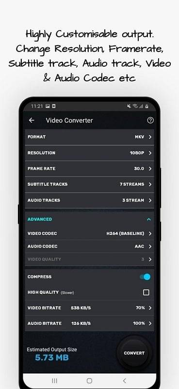 Video Converter, Compressor স্ক্রিনশট 0