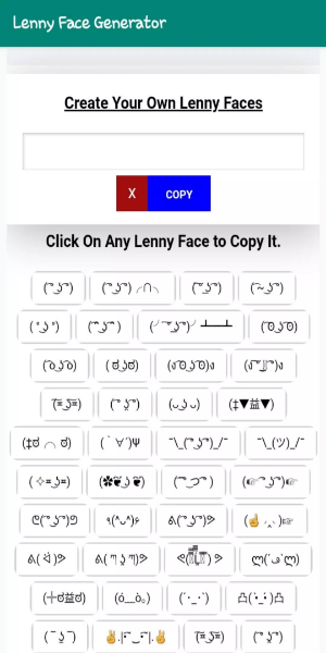 Lenny Face Generator Capture d'écran 2