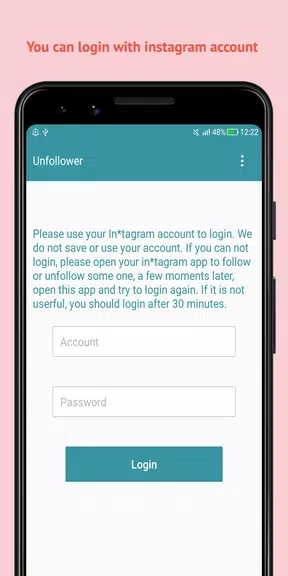 Unfollow Users Cleaner ภาพหน้าจอ 0