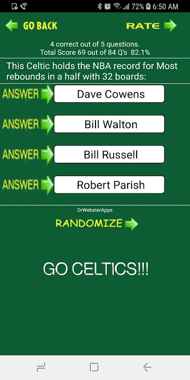 Trivia & Schedule Celtics fans ภาพหน้าจอ 1