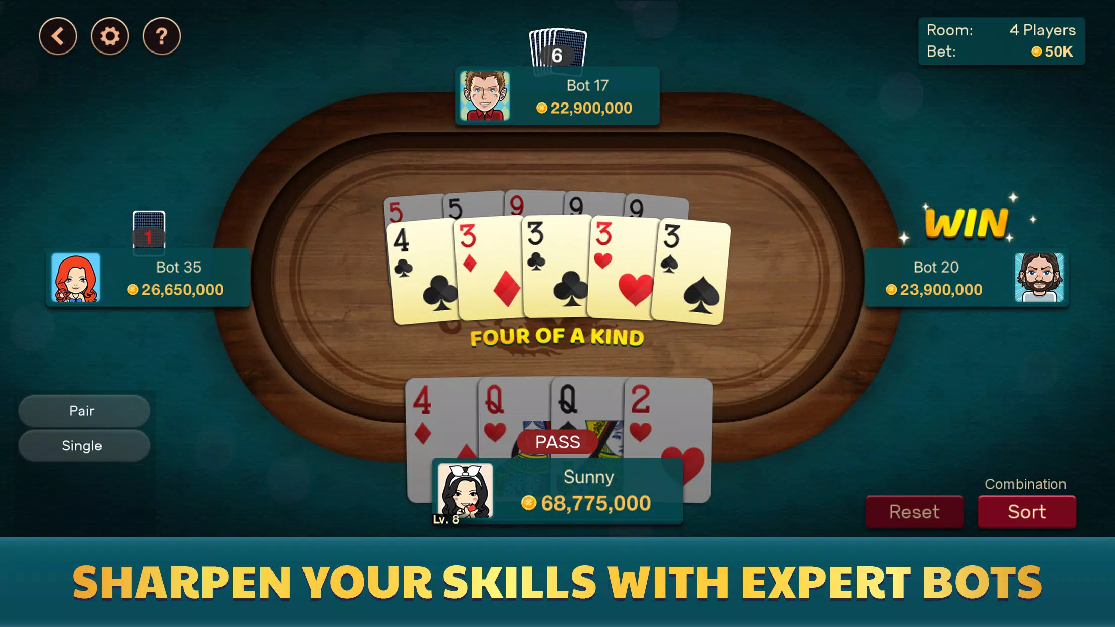 Big 2 Offline Captura de pantalla 2