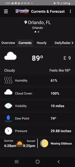 News 6 Pinpoint Weather - WKMG स्क्रीनशॉट 2