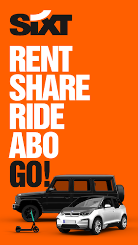 SIXT rent. share. ride. plus. Captura de pantalla 0