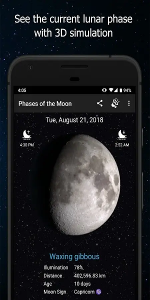 Phases of the Moon Pro Captura de pantalla 0