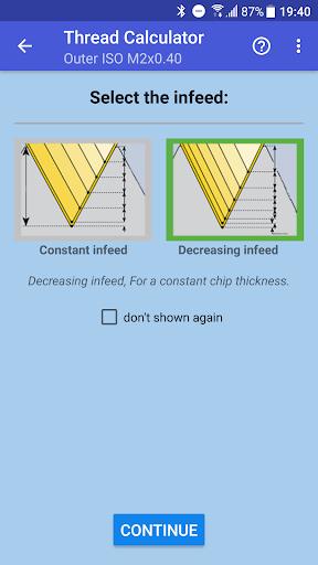 Thread calculator ภาพหน้าจอ 2