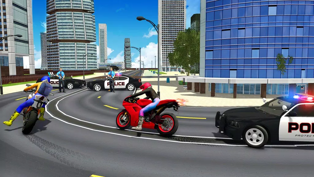 Police Car Vs Theft Bike ภาพหน้าจอ 1