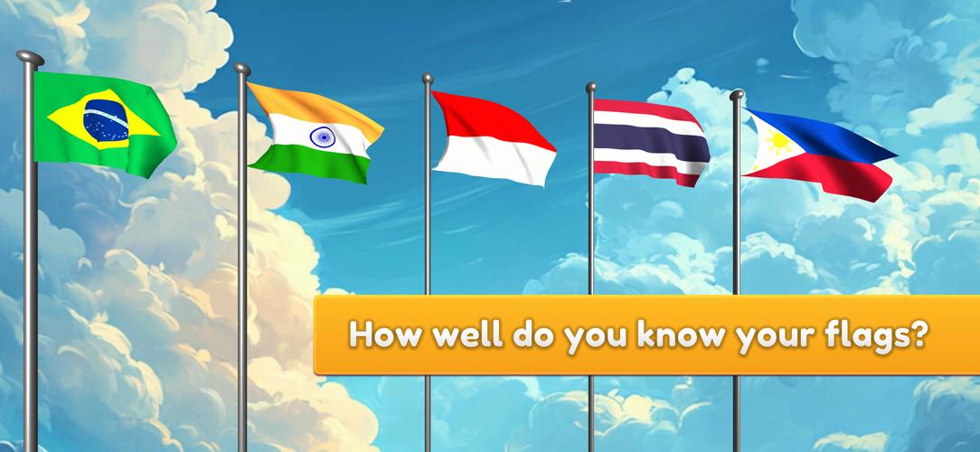 Flag Naming Trivia Guess Quiz Скриншот 1