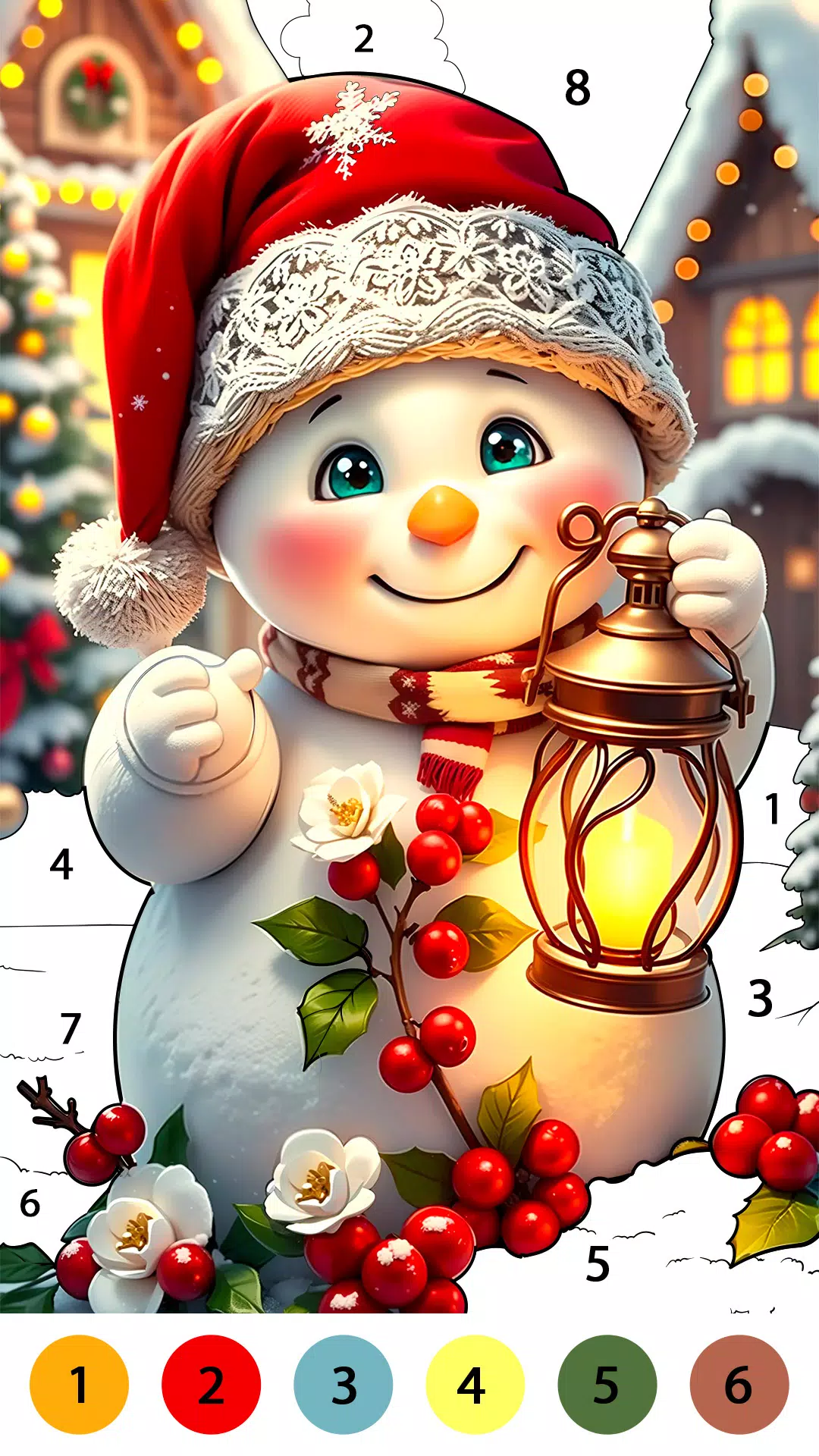 Christmas Cute Coloring Game Screenshot 2