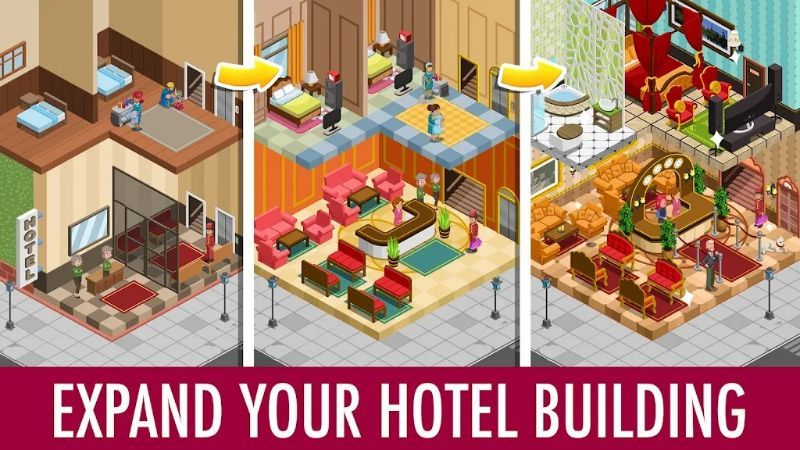 Hotel Tycoon Empire: Idle game Captura de tela 3