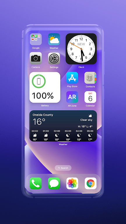 Widgets: ios 17 theme Captura de pantalla 0