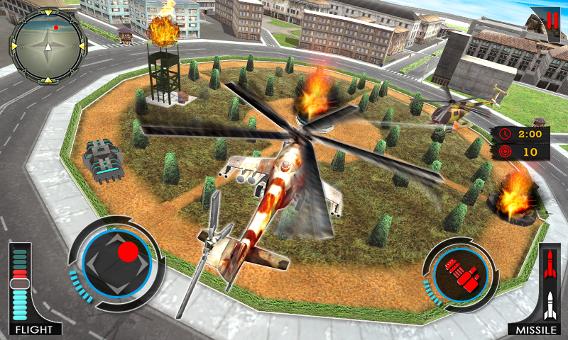 Schermata Gunship Helicopter Robot Game 3