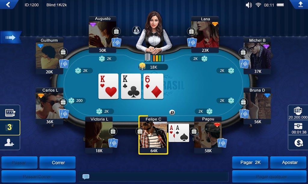 Poker Brasil HD 스크린샷 1