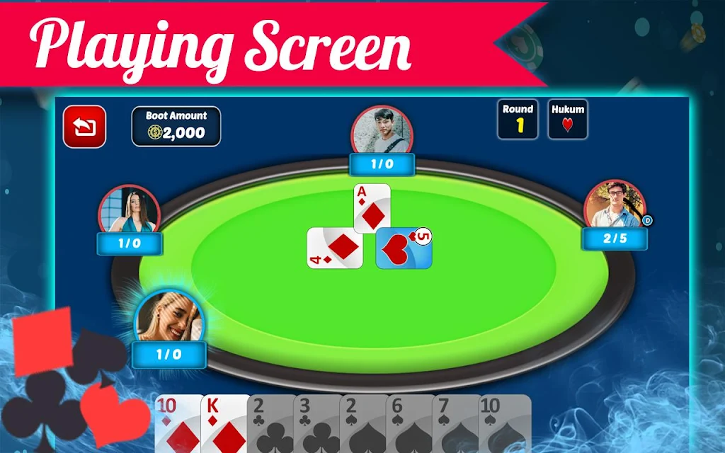 Schermata Batak Oyna - Play Spades Free Online Card Games 2