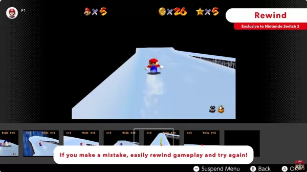 Nintendo 64 Rewind Feature