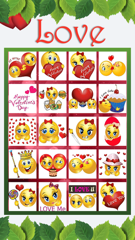 Valentine Love Emojis Captura de pantalla 2