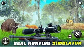 Safari Animal Hunter Simulator Ảnh chụp màn hình 0