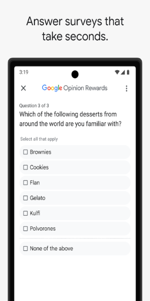 Google Opinion Rewards ภาพหน้าจอ 1