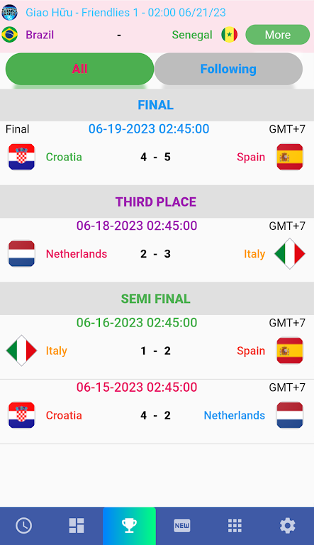 Female Cup Matches应用截图第2张