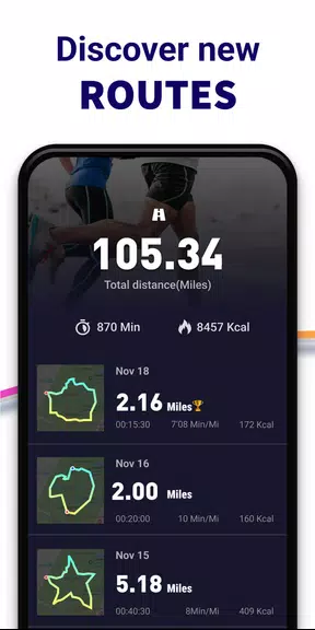 Correr - Corredor con Mapa Captura de pantalla 1