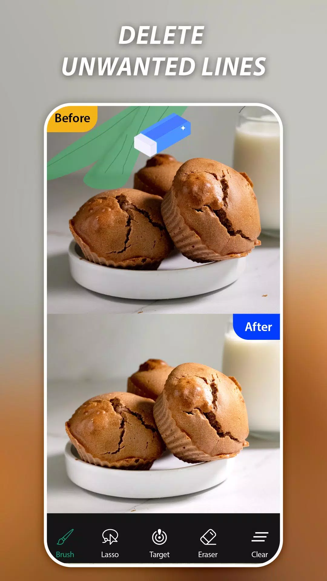 AI Remove Objects, Retouch ဖန်သားပြင်ဓာတ်ပုံ 2