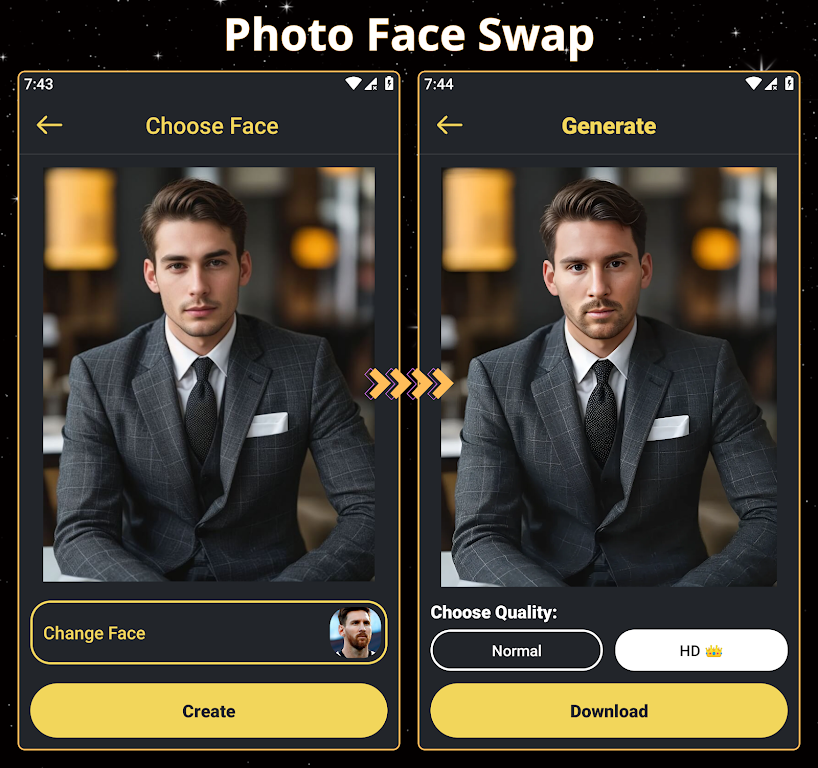 Face Over: AI Face Swap Скриншот 1