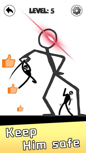 Save Stickman: Brain Draw Line Скриншот 1