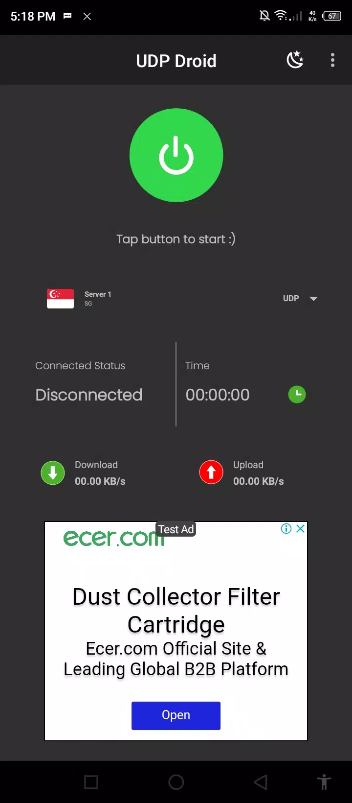 UDP Droid Zrzut ekranu 0