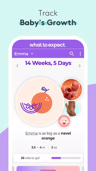 Pregnancy Tracker & Baby App Tangkapan skrin 0