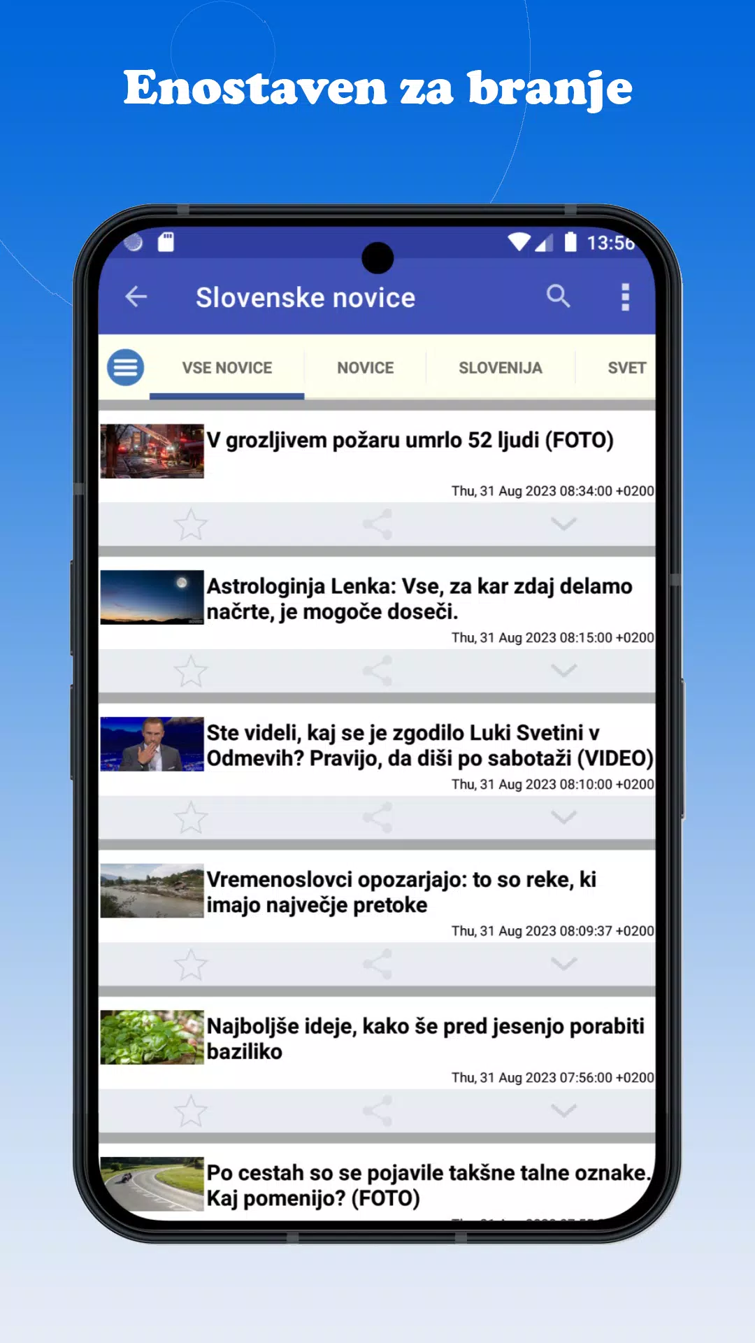 Slovenija Novice ဖန်သားပြင်ဓာတ်ပုံ 2