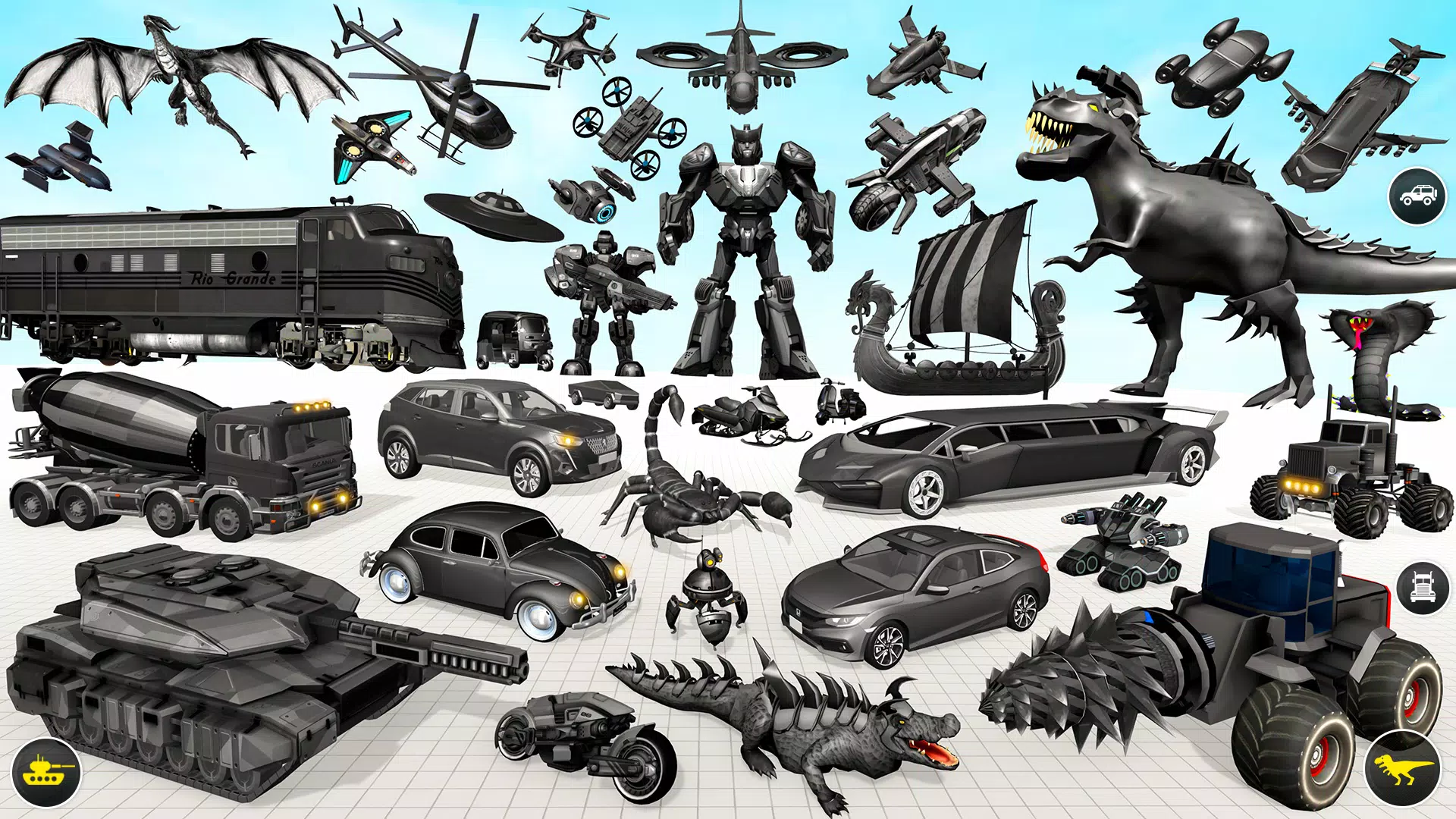 Dino Robot Car Transform Game 스크린샷 2