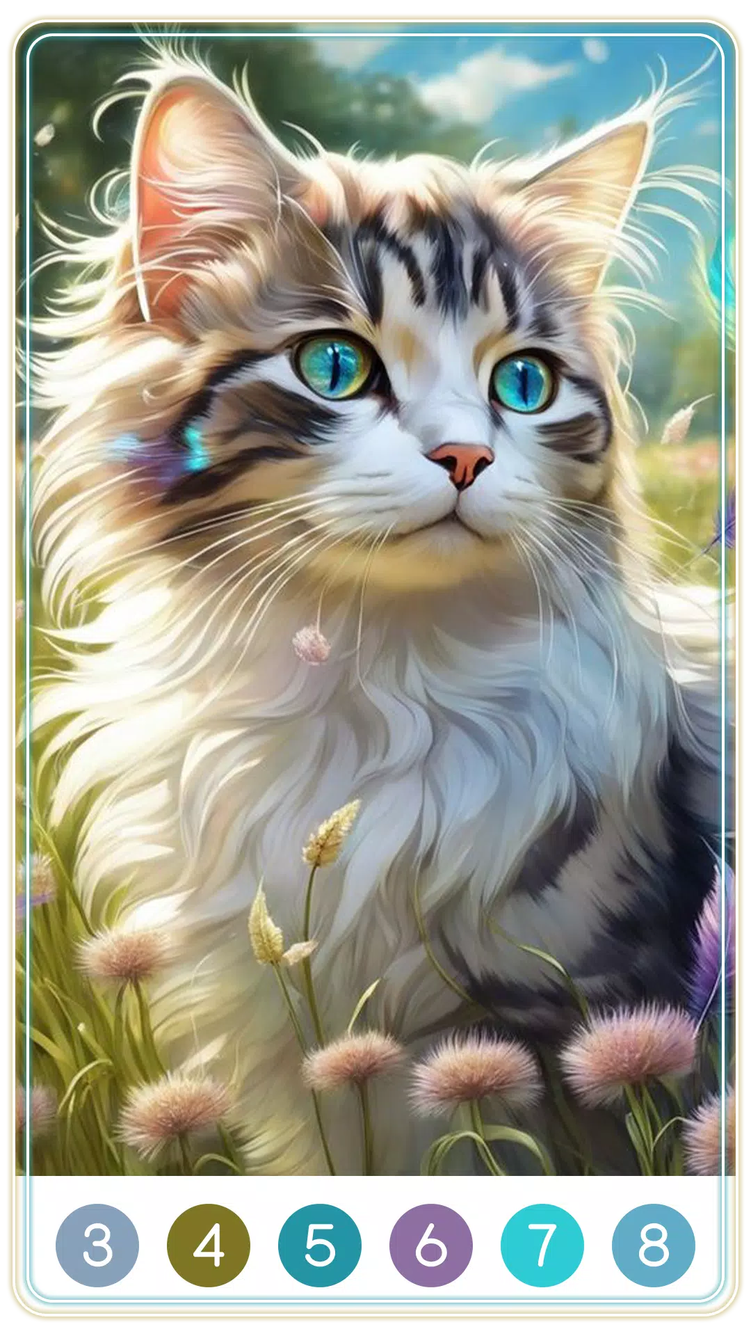 Cat Paint by Number Tangkapan skrin 3