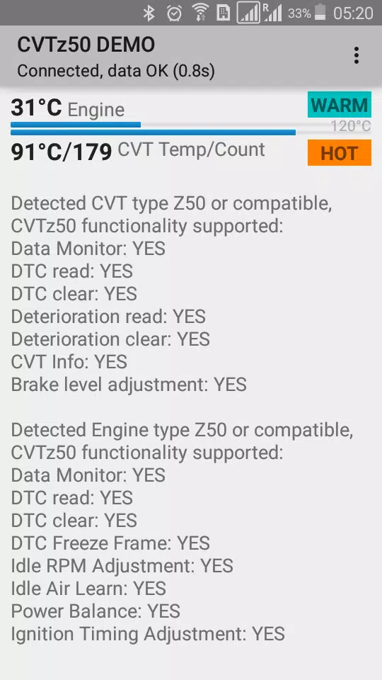 CVTz50 DEMO 스크린샷 1