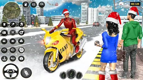 Superhero Bike Taxi Bike Games Скриншот 0