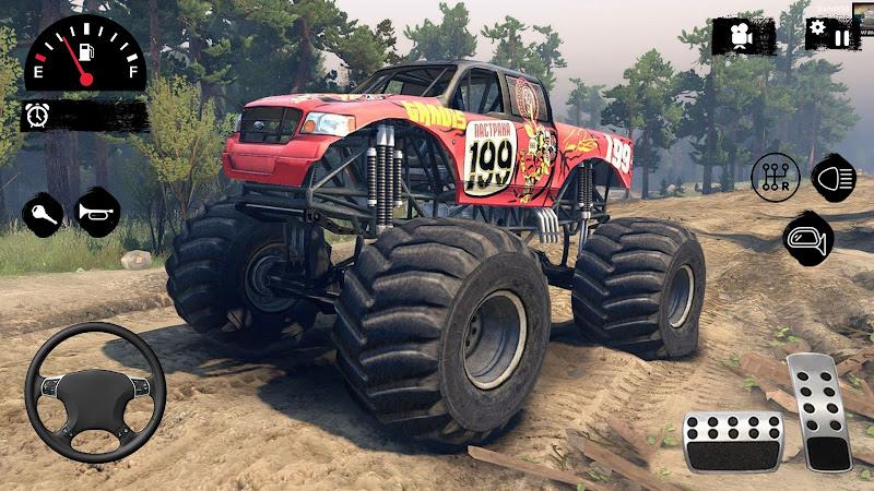 Hillock Monster Truck Driving Zrzut ekranu 0