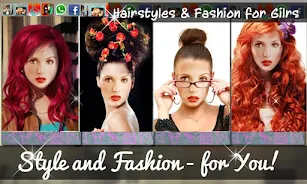 Hairstyles & Fashion for Girls Ảnh chụp màn hình 3