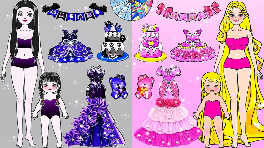 Paper Dolls Diary DIY Dress Up स्क्रीनशॉट 1