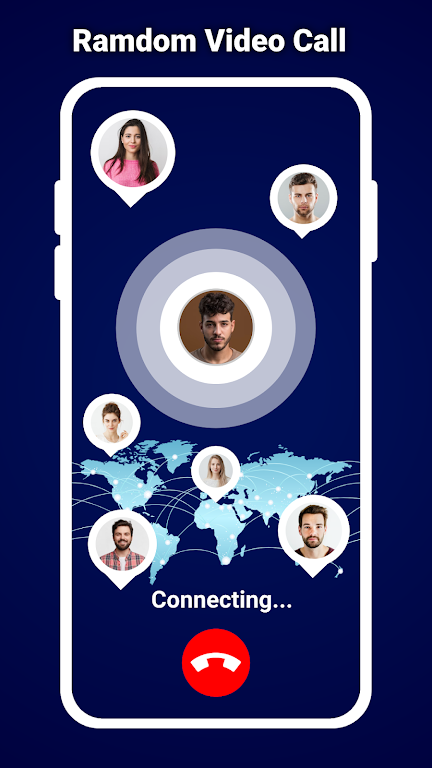 Live Video Call - Global Chat Tangkapan skrin 3