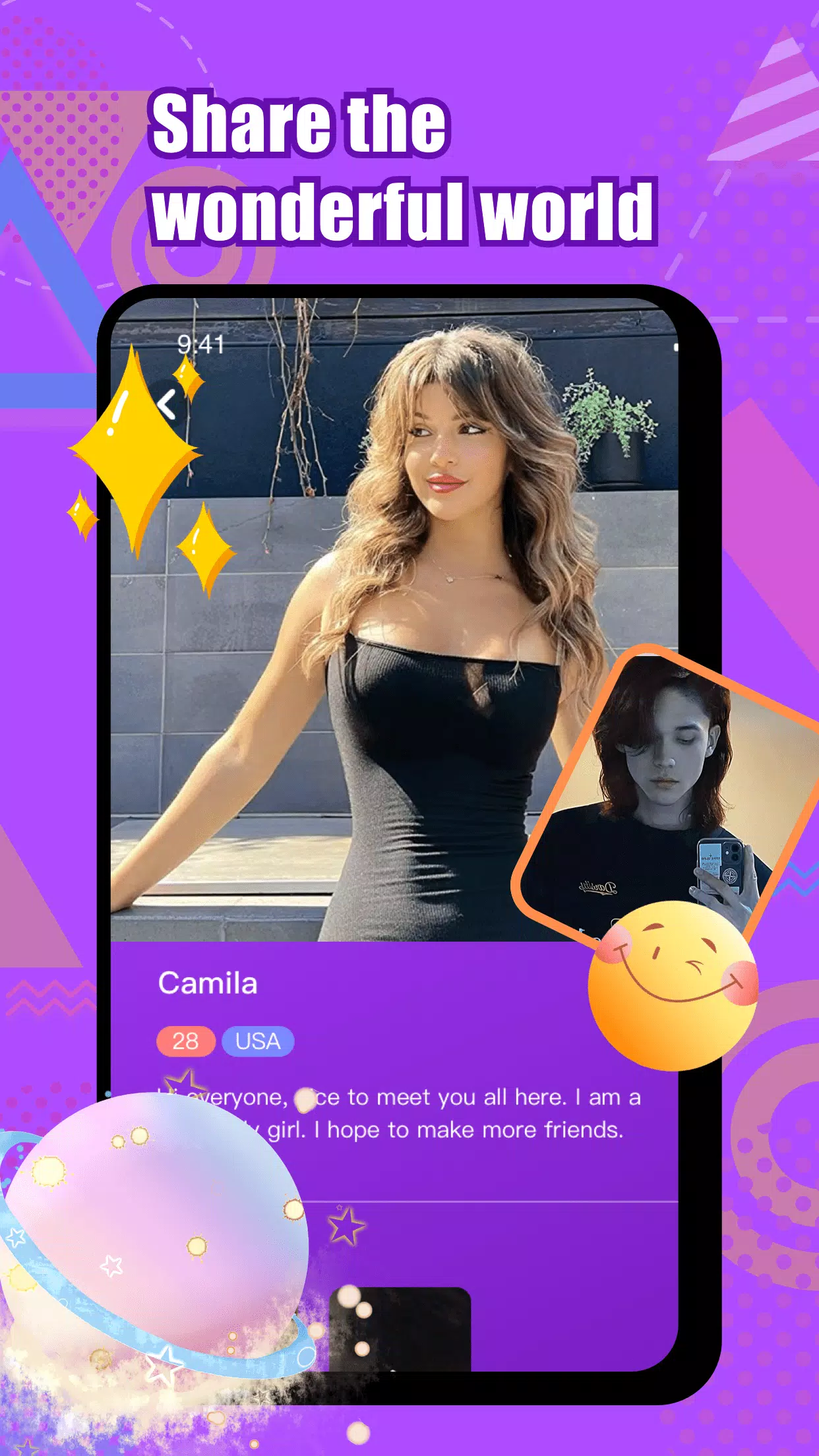 Wonk - live video chat Captura de pantalla 2